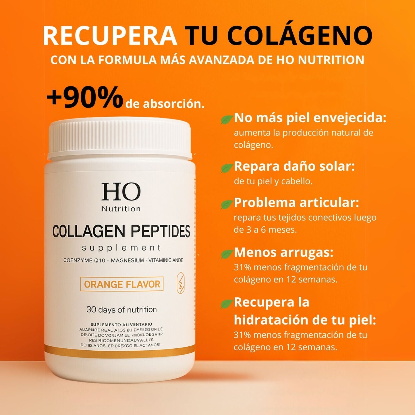 Colágeno - Péptidos de Colágeno - Ho Nutrition