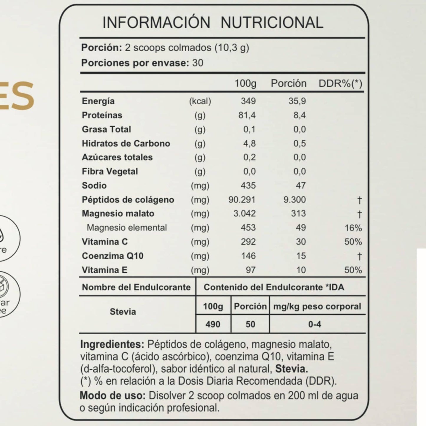 Colágeno - Péptidos de Colágeno - Ho Nutrition